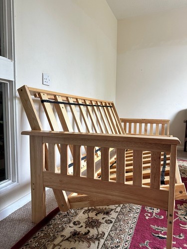 Solid wood futon sofa - futon,