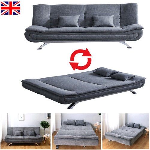 Seater fabric sofa bed - seater,