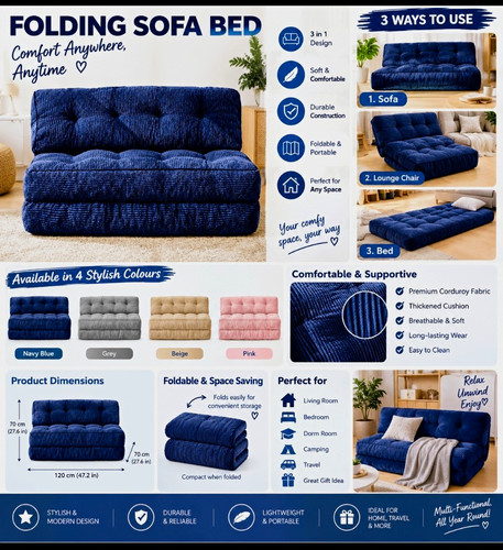 Folding convertible - 3-in-1,