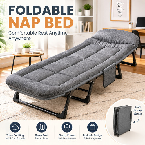 Folding guest bed single - folding,