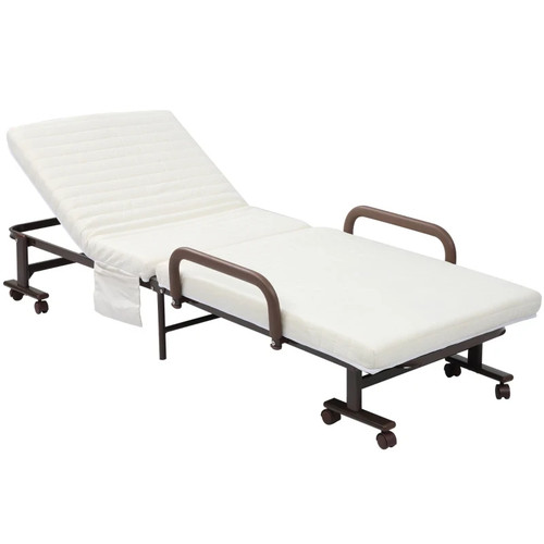 Folding bed with mattress - folding,