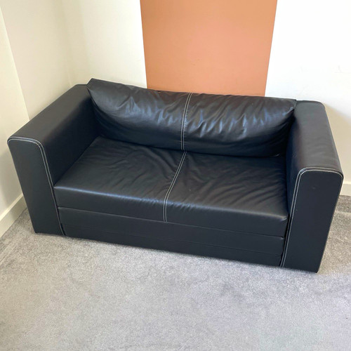 Ikea askeby black faux leather - faux,