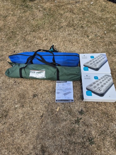 Pair fold camp beds with - of, fold-up